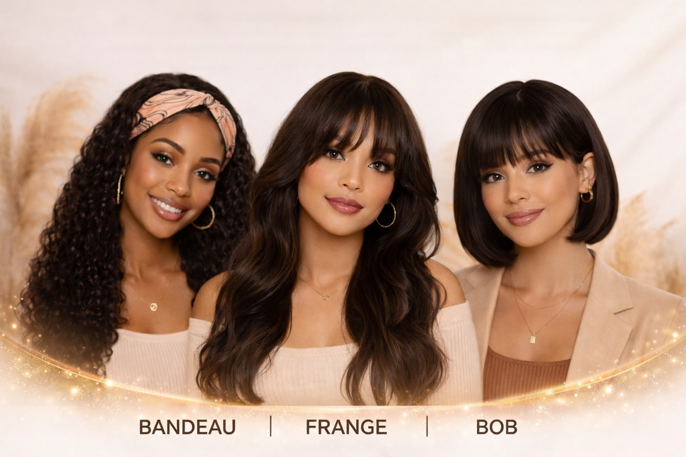Perruques prêtes à porter : avantages du bandeau, de la frange et du bob