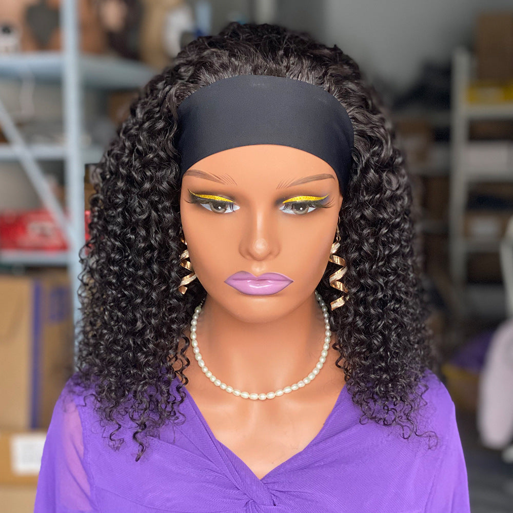Perruque Bouclée avec Bandeau (Headband Wig) – 100% Cheveux Humains