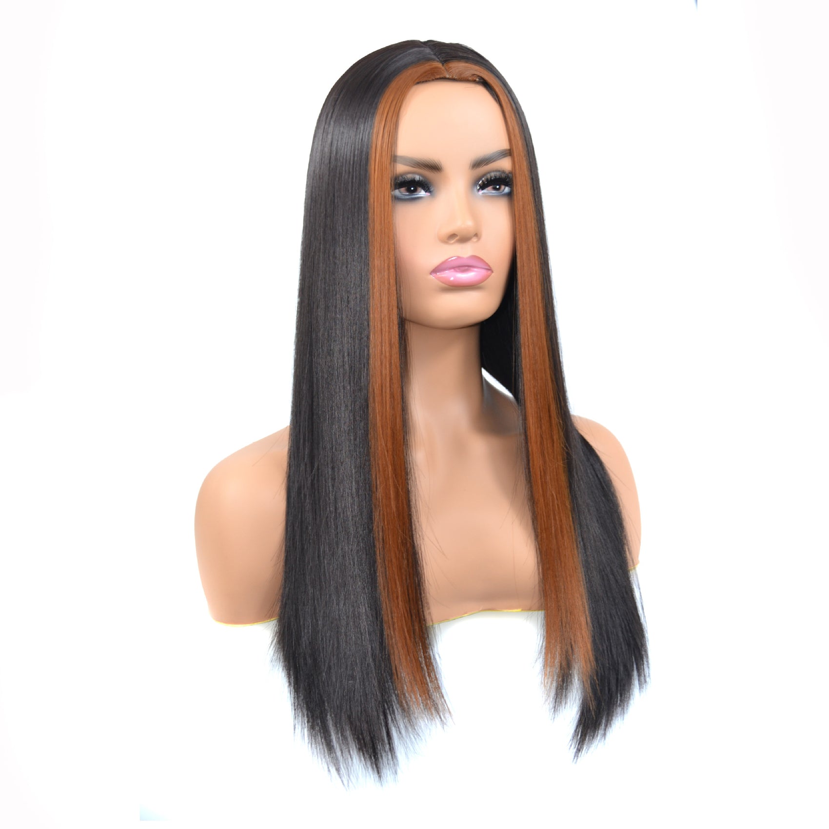 Éclat Caramel — Perruque Lace Front 13×5×1 Highlight 1B/27