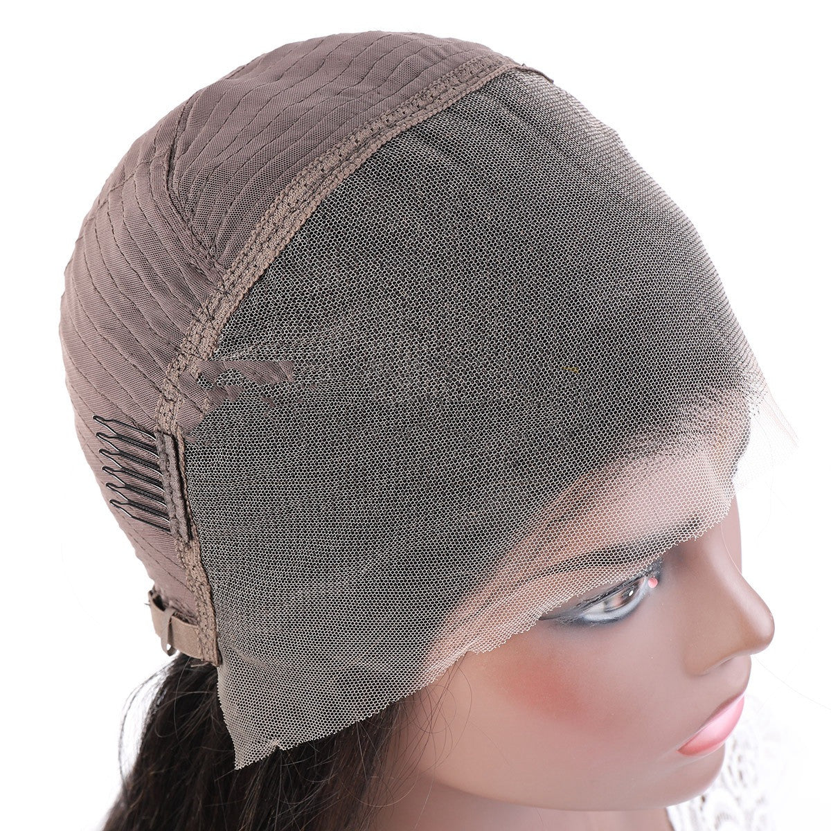 Peluca de encaje HD indetectable – 100 % cabello humano – Acabada a mano